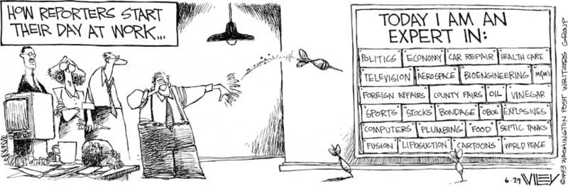 Reporter cartoon