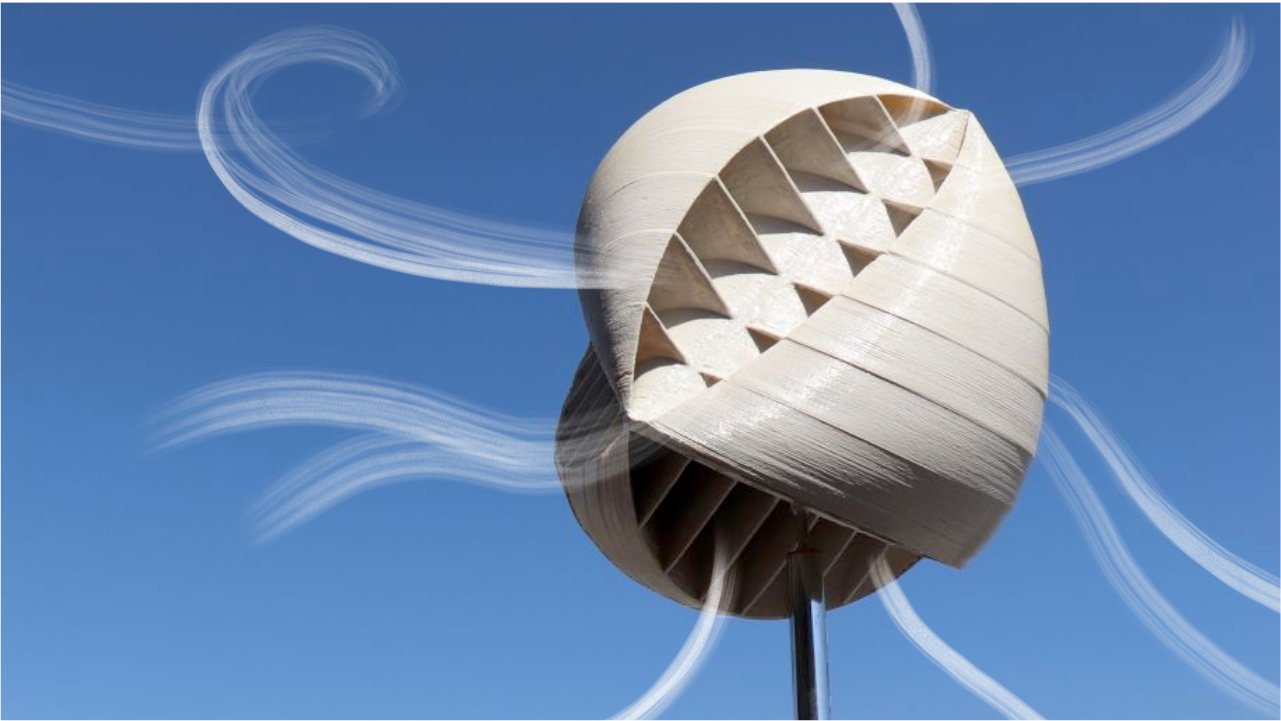 O-Wind's omnidirectional wind turbine