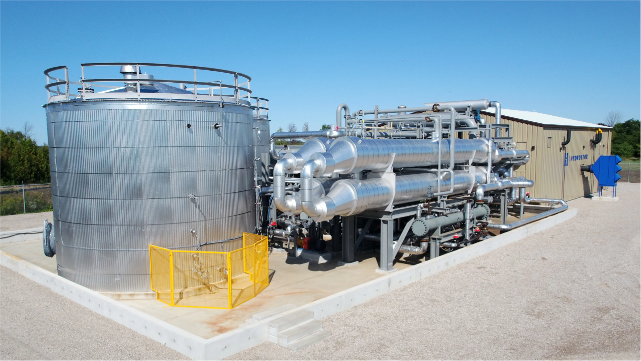 The topside of a Compressed Air Energy Storage System