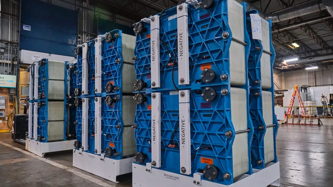 A large array of Saltwater Flow Batteries