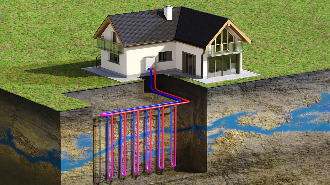 A Geothermal heating system
